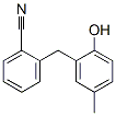 벤조니트릴,2-[(2-히드록시-5-메틸페닐)메틸]-(9CI) 구조식 이미지