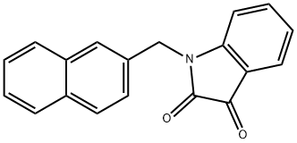 1-(2-NAPHTHALENYLMETHYL)-1H-INDOLE-2,3-DIONE 구조식 이미지