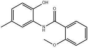벤즈아미드,N-(2-히드록시-5-메틸페닐)-2-메톡시-(9CI) 구조식 이미지