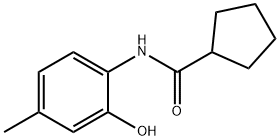시클로펜탄카르복사미드,N-(2-히드록시-4-메틸페닐)-(9CI) 구조식 이미지