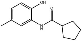 시클로펜탄카르복사미드,N-(2-히드록시-5-메틸페닐)-(9CI) 구조식 이미지