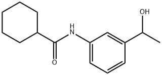 사이클로헥산카복사미드,N-[3-(1-하이드록시에틸)페닐]-(9CI) 구조식 이미지