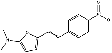 2-Furanamine,  N,N-dimethyl-5-[2-(4-nitrophenyl)ethenyl]- Structure