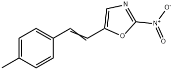 Oxazole, 5-[2-(4-methylphenyl)ethenyl]-2-nitro- (9CI) 구조식 이미지