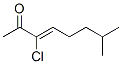 3-Octen-2-one,  3-chloro-7-methyl- Structure