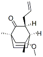 Bicyclo[2.2.2]oct-5-enone, 8-methoxy-1,8-dimethyl-3-(2-propenyl)-, (1S,3S,4R,8R)- (9CI) Structure
