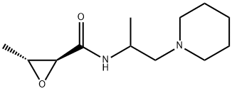 Oxiranecarboxamide, 3-methyl-N-[1-methyl-2-(1-piperidinyl)ethyl]-, (2S,3R)- (9CI) 구조식 이미지
