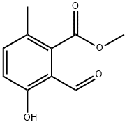 2-포밀-3-하이드록시-6-메틸-벤조산메틸에스테르 구조식 이미지