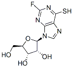 9H-퓨린-6-티올,2-플루오로-9-베타-d-리보푸라노실- 구조식 이미지