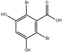 2,6-DIBROMO-3,5-DIHYDROXYBENZOIC ACID Structure