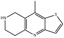 Thieno[3,2-b][1,6]naphthyridine, 5,6,7,8-tetrahydro-9-methyl- (9CI) 구조식 이미지