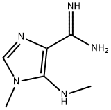 1H-이미다졸-4-카복스이미드아미드,1-메틸-5-(메틸아미노)- 구조식 이미지