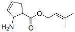 3-Cyclopentene-1-carboxylicacid,2-amino-,3-methyl-2-butenylester(9CI) Structure