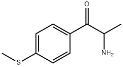 1-Propanone,  2-amino-1-[4-(methylthio)phenyl]- Structure