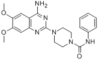 1-Piperazinecarboxamide, 4-(4-amino-6,7-dimethoxy-2-quinazolinyl)-N-ph enyl- Structure
