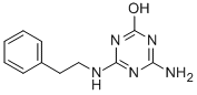 4-AMINO-6-PHENETHYLAMINO-[1,3,5]TRIAZIN-2-OL Structure