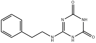 6-Phenethylamino-[1,3,5]triazine-2,4-diol Structure