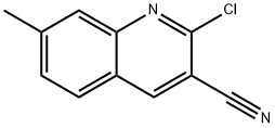 2-CHLORO-7-METHYLQUINOLINE-3-CARBONITRILE Structure