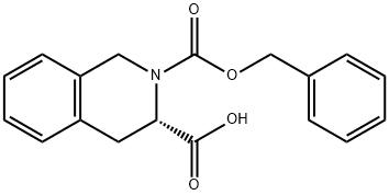 (3S)-2-CARBOBENZOXY-1,2,3,4-TETRAHYDROISOQUINOLINE-3-CARBOXYLIC ACID 구조식 이미지