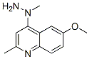 Quinoline, 6-methoxy-2-methyl-4-(1-methylhydrazino)- (9CI) 구조식 이미지
