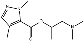1H-Pyrazole-5-carboxylicacid,1,4-dimethyl-,2-(dimethylamino)-1-methylethylester(9CI) Structure