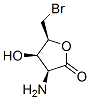 D-Lyxonic acid, 2-amino-5-bromo-2,5-dideoxy-, gamma-lactone (9CI) Structure