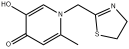 4(1H)-Pyridinone, 1-[(4,5-dihydro-2-thiazolyl)methyl]-5-hydroxy-2-methyl- (9CI) 구조식 이미지
