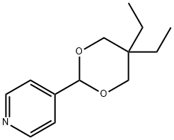 Pyridine, 4-(5,5-diethyl-1,3-dioxan-2-yl)- (9CI) 구조식 이미지
