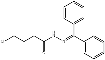Butanoic acid, 4-chloro-, 2-(diphenylMethylene)hydrazide 구조식 이미지