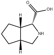 Cyclopenta[c]pyrrole-1-carboxylic acid, octahydro-, (1R,3aR,6aS)- (9CI) Structure
