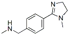 Benzenemethanamine, 4-(4,5-dihydro-1-methyl-1H-imidazol-2-yl)-N-methyl- (9CI) 구조식 이미지