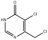 5-CHLORO-6-(CHLOROMETHYL)PYRIMIDIN-4(3H)-ONE Structure