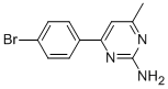 4-(4-BROMOPHENYL)-6-METHYLPYRIMIDIN-2-AMINE Structure
