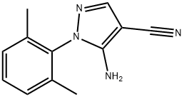 1H-Pyrazole-4-carbonitrile,5-amino-1-(2,6-dimethylphenyl)-(9CI) 구조식 이미지