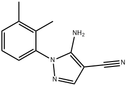 1H-Pyrazole-4-carbonitrile,5-amino-1-(2,3-dimethylphenyl)-(9CI) 구조식 이미지