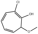 1,3,5-Cycloheptatrien-1-ol,  2-chloro-7-methoxy- Structure