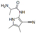 Propanamide, 2-amino-N-(3-cyano-4,5-dimethyl-1H-pyrrol-2-yl)- (9CI) Structure