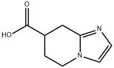 이미다조[1,2-a]피리딘-7-카르복실산,5,6,7,8-테트라히드로-(9Cl) 구조식 이미지