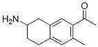 Ethanone, 1-(7-amino-5,6,7,8-tetrahydro-3-methyl-2-naphthalenyl)- (9CI) Structure