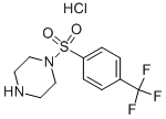 1-(4-TRIFLUOROMETHYL-BENZENESULFONYL)-PIPERAZINE HYDROCHLORIDE Structure