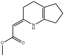 아세트산,(1,3,4,5,6,7-헥사하이드로-2H-사이클로펜타[b]피리딘-2-일리덴)-,메틸에스테르,(2Z)-(9CI) 구조식 이미지