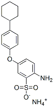 ammonium 2-amino-5-(4-cyclohexylphenoxy)benzenesulphonate Structure
