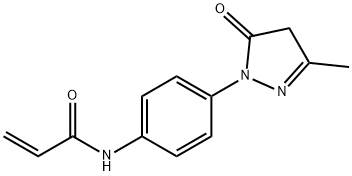 N-[4-(4,5-dihydro-3-methyl-5-oxo-1H-pyrazol-1-yl)phenyl]acrylamide Structure