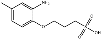 3-(2-amino-4-methylphenoxy)propanesulphonic acid Structure