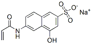 sodium 4-hydroxy-6-[(1-oxoallyl)amino]naphthalene-2-sulphonate Structure