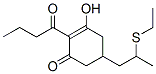 2-Cyclohexen-1-one,5-[2-(ethylthio)propyl]-3-hydroxy-2-(1-oxobutyl)- Structure