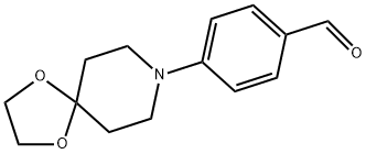 4-(1,4-DIOXA-8-AZASPIRO[4.5]DEC-8-YL)BENZENECARBALDEHYDE 구조식 이미지