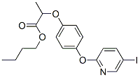 butyl 2-[4-[(5-iodo-2-pyridyl)oxy]phenoxy]propionate Structure