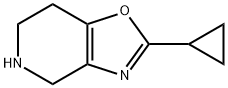 2-사이클로프로필-4,5,6,7-테트라하이드로옥사졸로[4,5-c]피리딘 구조식 이미지