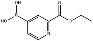 [2-(ETHOXYCARBONYL)PYRIDIN-4-YL]붕산 구조식 이미지